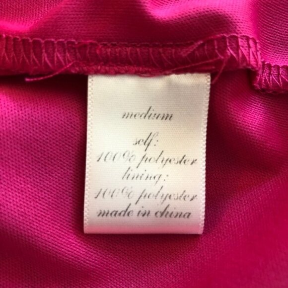 Buttons Womens Pink & Blue Dress w/Back Cut-out Medium - Picture 9 of 9